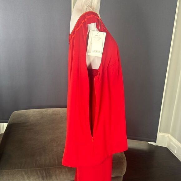 Women’s Red Chiffon 3 Piece Pants Suit Mother of the Bride Plus Size 20W NEW - Picture 14 of 15